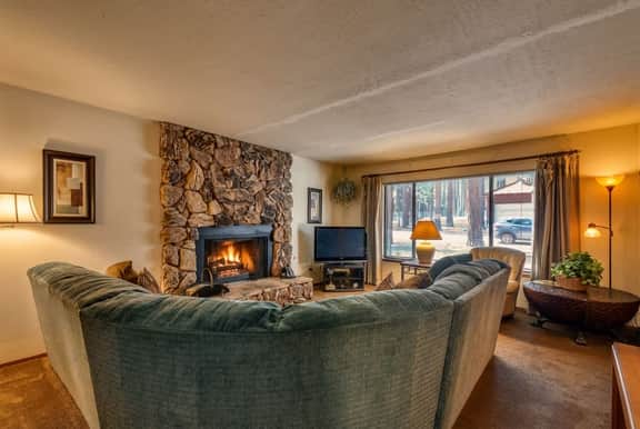Tahoe Cabin with Stone Fireplace, 2-Car Garage & Fenced Yard — Steps to the River - Image 2